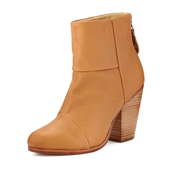 rag & bone Shoes - Rag & Bone Newbury Leather Bootie in Tan Leather